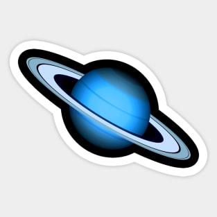 Blue Space Planet Unknown Sticker